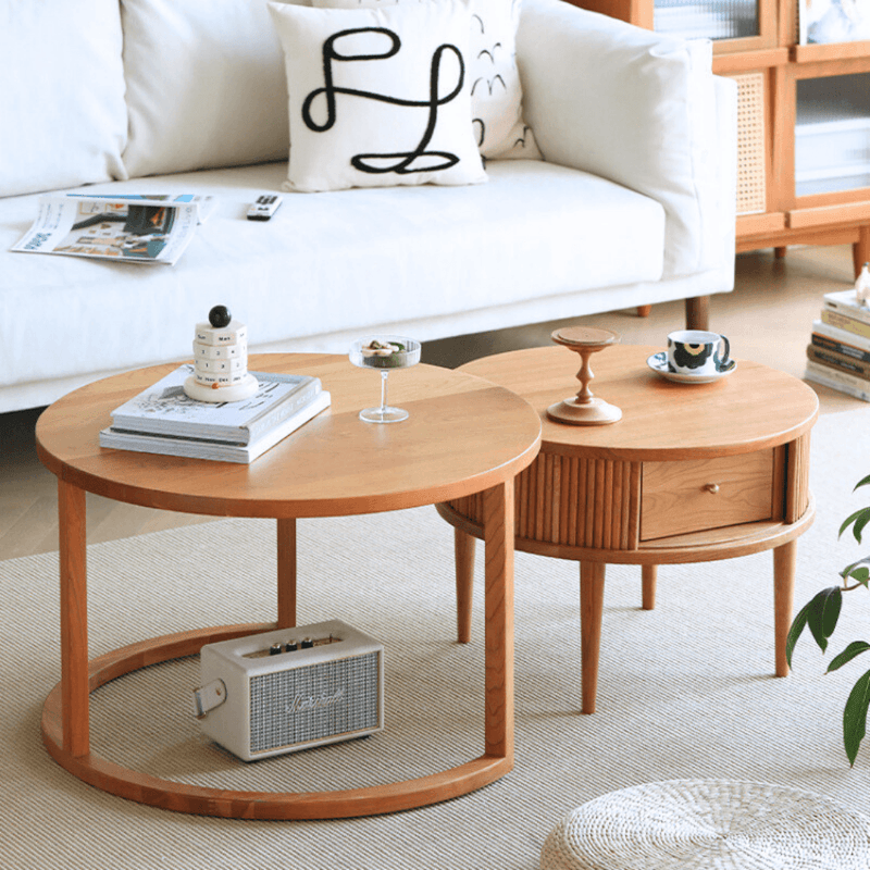 Shannon Round Coffee Table Set - Cozymatic Australia