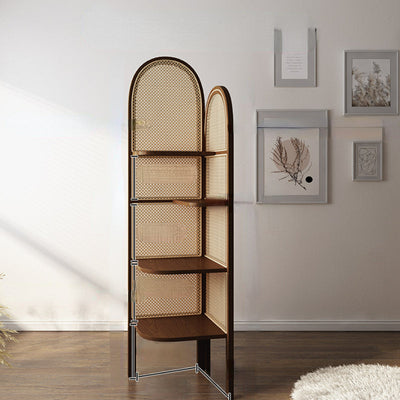 Cleone Rattan Corner Bookcase