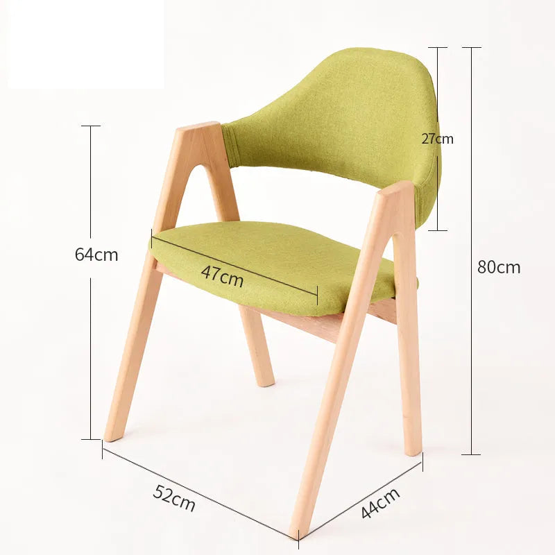 Poggibonsi Solid Wood Backrest Dining Chairs(Set of 2)