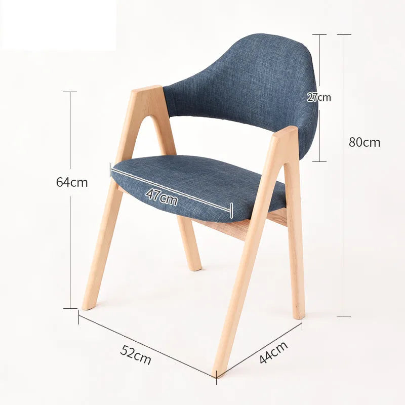 Poggibonsi Solid Wood Backrest Dining Chairs(Set of 2)