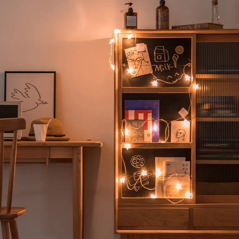 Skriva Wood Bookcase With Chalkboard