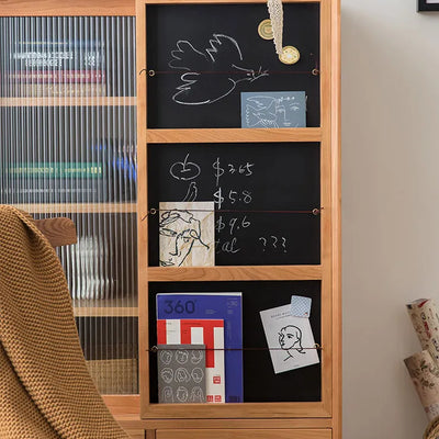 Skriva Wood Bookcase With Chalkboard