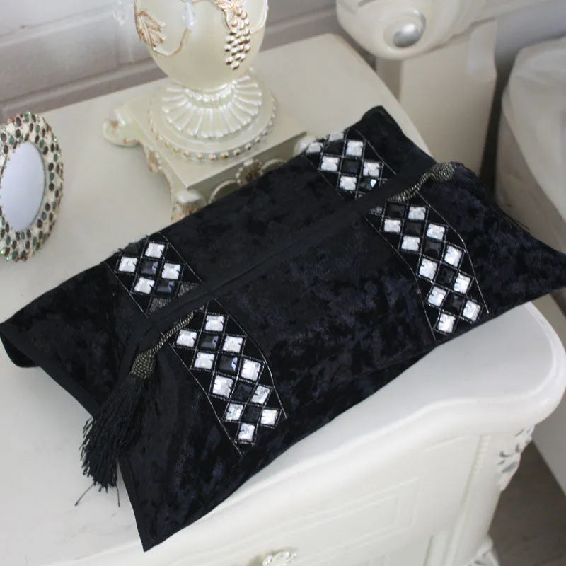 Sequins Paper Tissue Cover