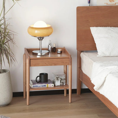Danetria Cherry Wood Nightstand