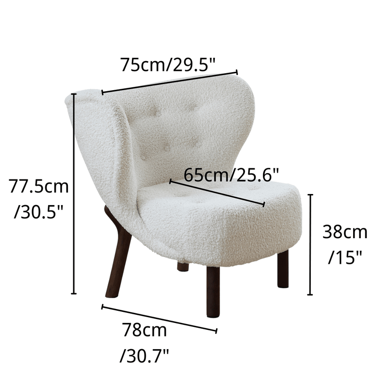 Elisa Upholstery Wide Armchair - Cozymatic Australia