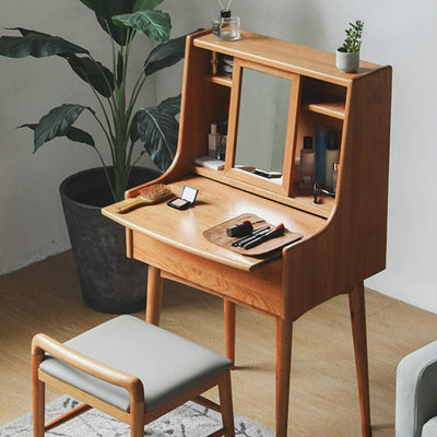 Misheal Wood Vanity Table - Cozymatic Australia